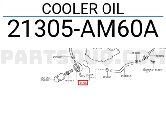 Nissan 21305AM60A COOLER OIL