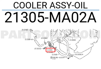 Nissan 21305MA02A COOLER ASSY-OIL