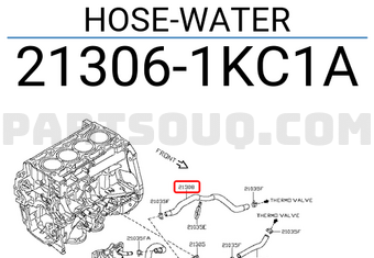 Nissan 213061KC1A HOSE-WATER