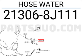 Nissan 213068J111 HOSE WATER
