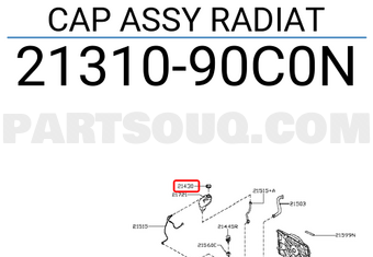 2131090C0N Nissan CAP ASSY RADIAT