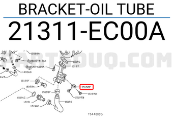Nissan 21311EC00A BRACKET-OIL TUBE