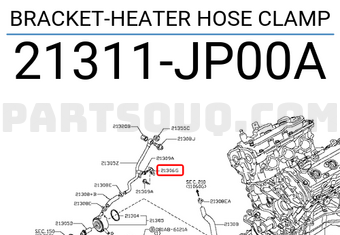 Nissan 21311JP00A BRACKET-HEATER HOSE CLAMP