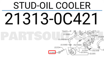 Nissan 213130C421 STUD-OIL COOLER