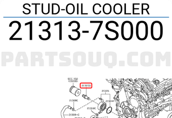 Nissan 213137S000 STUD-OIL COOLER