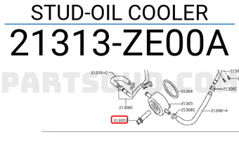 Nissan 21313ZE00A STUD-OIL COOLER