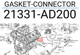 Nissan 21331AD200 GASKET-CONNECTOR