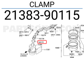 Nissan 2138390115 CLAMP