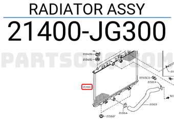 Nissan 21400JG300 RADIATOR ASSY
