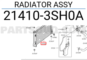 Nissan 214103SH0A RADIATOR ASSY
