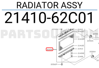 Nissan 2141062C01 RADIATOR ASSY