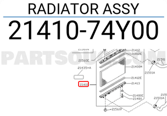 Nissan 2141074Y00 RADIATOR ASSY