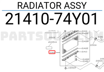 Nissan 2141074Y01 RADIATOR ASSY