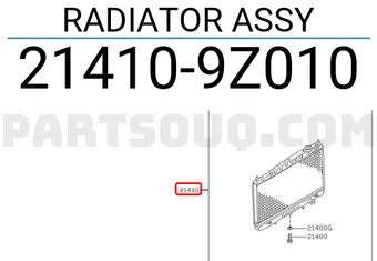 Nissan 214109Z010 RADIATOR ASSY