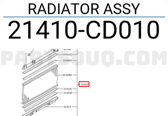 Nissan 21410CD010 RADIATOR ASSY