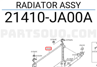 Nissan 21410JA00A RADIATOR ASSY