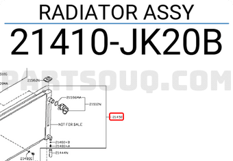 Nissan 21410JK20B RADIATOR ASSY