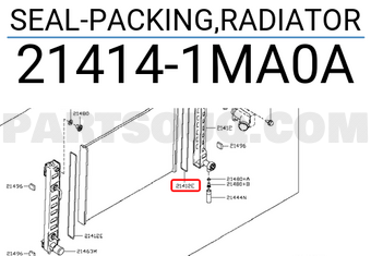 Nissan 214141MA0A SEAL-PACKING,RADIATOR