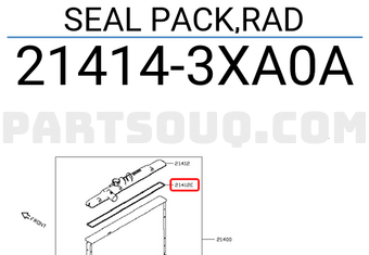 Nissan 214143XA0A SEAL PACK,RAD