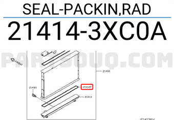 Nissan 214143XC0A SEAL-PACKIN,RAD