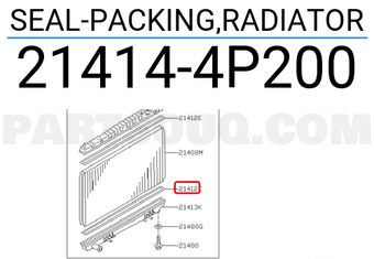 Nissan 214144P200 SEAL-PACKING,RADIATOR