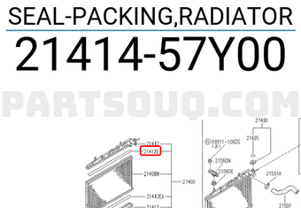 Nissan 2141457Y00 SEAL-PACKING,RADIATOR