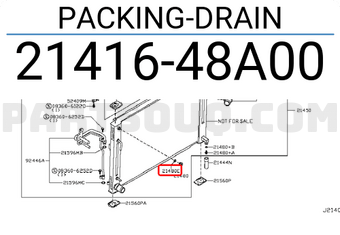 Nissan 2141648A00 PACKING-DRAIN