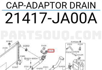 Nissan 21417JA00A CAP-ADAPTOR DRAIN
