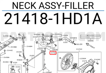 Nissan 214181HD1A NECK ASSY-FILLER