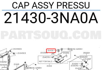 Nissan 214303NA0A CAP ASSY PRESSU