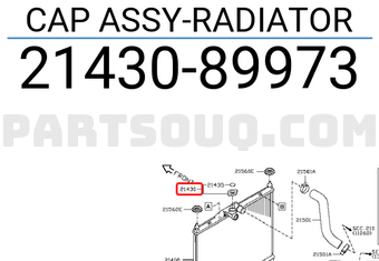 Nissan 2143089973 CAP ASSY-RADIATOR