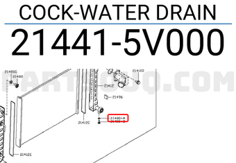 Nissan 214415V000 COCK-WATER DRAIN