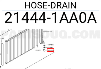 Nissan 214441AA0A HOSE-DRAIN