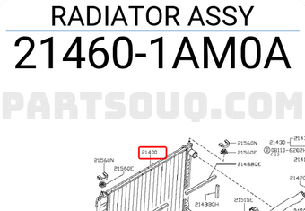 Nissan 214601AM0A RADIATOR ASSY