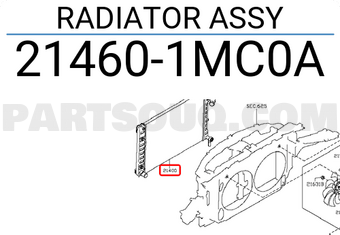 Nissan 214601MC0A RADIATOR ASSY