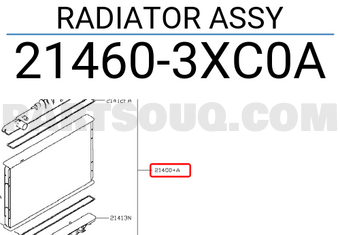 Nissan 214603XC0A RADIATOR ASSY