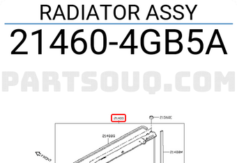 Nissan 214604GB5A RADIATOR ASSY