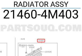 Nissan 214604M403 RADIATOR ASSY