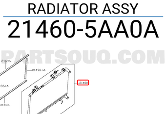 Nissan 214605AA0A RADIATOR ASSY