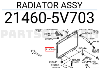 Nissan 214605V703 RADIATOR ASSY