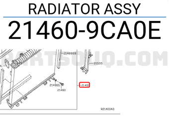 Nissan 214609CA0E RADIATOR ASSY