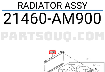 Nissan 21460AM900 RADIATOR ASSY