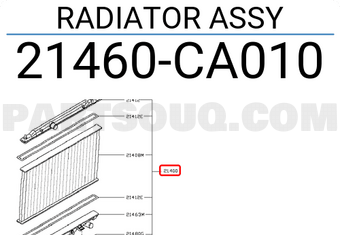 Nissan 21460CA010 RADIATOR ASSY