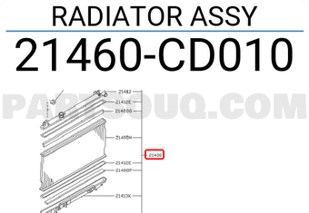 Nissan 21460CD010 RADIATOR ASSY