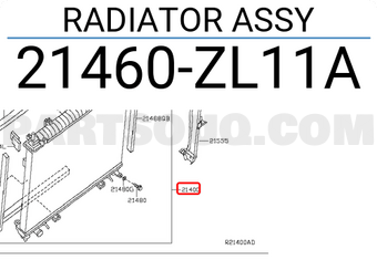 Nissan 21460ZL11A RADIATOR ASSY