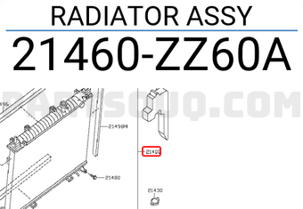 RADIATOR ASSY 21460ZZ60A | Nissan Parts | PartSouq