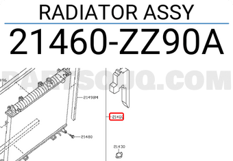 Nissan 21460ZZ90A RADIATOR ASSY
