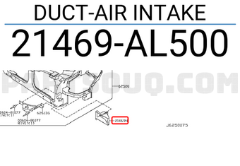 Nissan 21469AL500 DUCT-AIR INTAKE