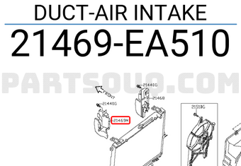 Nissan 21469EA510 DUCT-AIR INTAKE