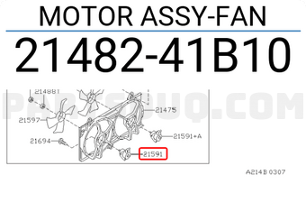 Nissan 2148241B10 MOTOR ASSY-FAN
